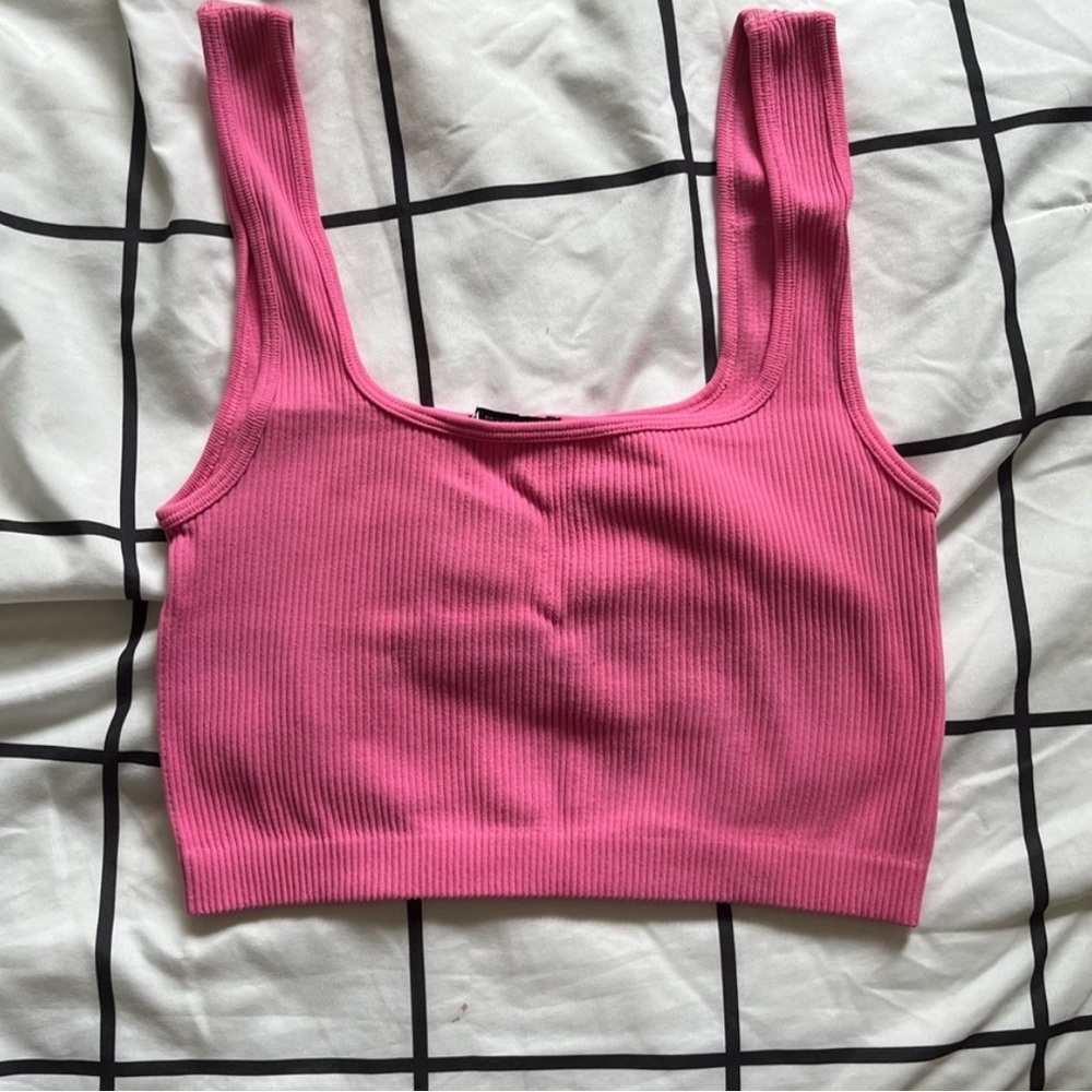 Pink Zara crop top